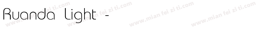 Ruanda Light 常字体转换
